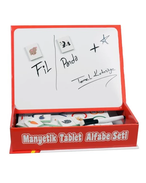 Teleskop Popüler Bilim Eğitici Bulmaca Kartları ve Diytoy Manyetik Alfabe Yazı Tahtası Seti - 3