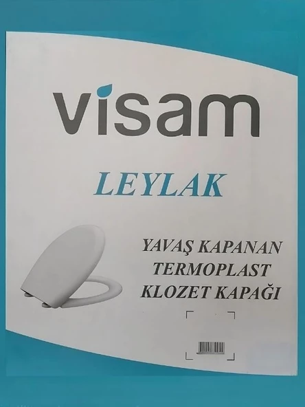 Visam Leylak Yavaş Kapanan Termoplast Klozet Kapağı (Üstten Sıkmalı) - Resim 4