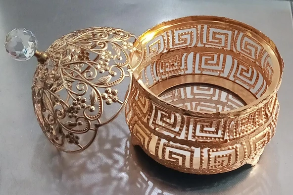 2X-007 METAL TAŞLI SUNUMLUK - İKRAMLIK - ŞEKERLİK ( 1 ADET FİYATIDIR )