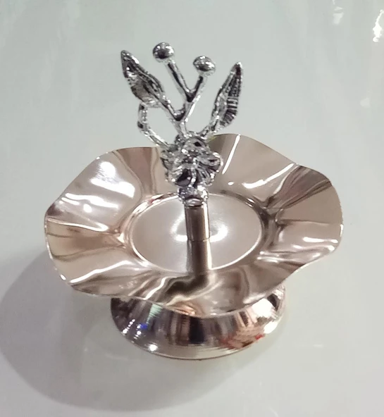 2X-012 METAL TEK KATLI SUNUMLUK KÜÇÜK ( 1 ADET FİYATIDIR ) - 2