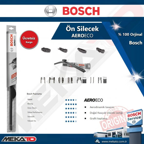 Audi Q3 Ön Silecek Takımı Bosch Aero Eco 2011-2018 - 2