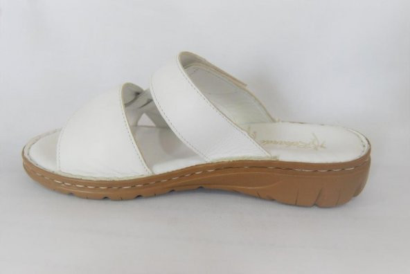 Kadın 103 Kadın Çırtlı Model Hakiki Deri Atölye Yumuşak Taban Giyimli Terlik - 3