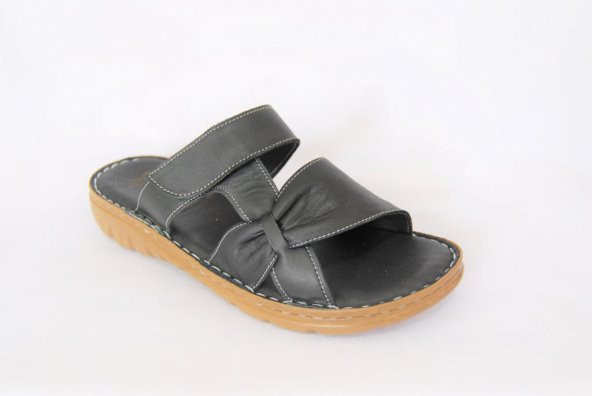 Kadın 103 Kadın Çırtlı Model Hakiki Deri Atölye Yumuşak Taban Giyimli Terlik - 4