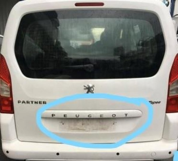 PEUGEOT PARTNER VAN BOXER EXPERT ARKA BAGAJ YAZI - 8665.RW - 3