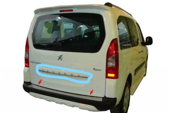 PEUGEOT PARTNER VAN BOXER EXPERT ARKA BAGAJ YAZI - 8665.RW - 4