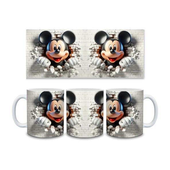Mickey Mouse Baskılı Kupa Bardak, Mickey Fare Baskılı Kupa Bardak