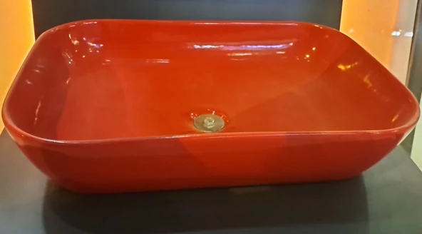 LOFT ÇANAK LAVABO 40X60cm TURAVİT - KIRMIZI