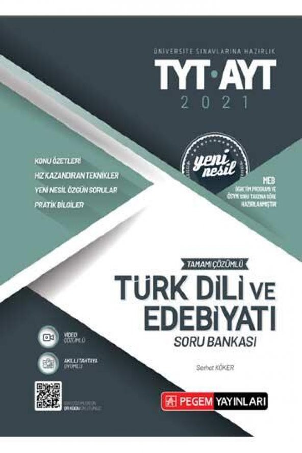 TYT AYT 2021 TÜRK DİLİ VE EDEBİYATI SORU BANKASI - PEGEM AKADEMİ YAYINLARI - 1