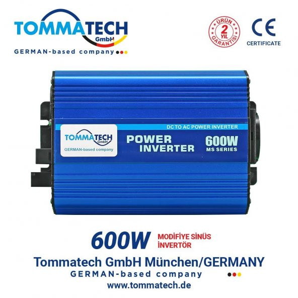Tommatech Modifiye Sinüs 12V 600 Watt İnvertör - 2