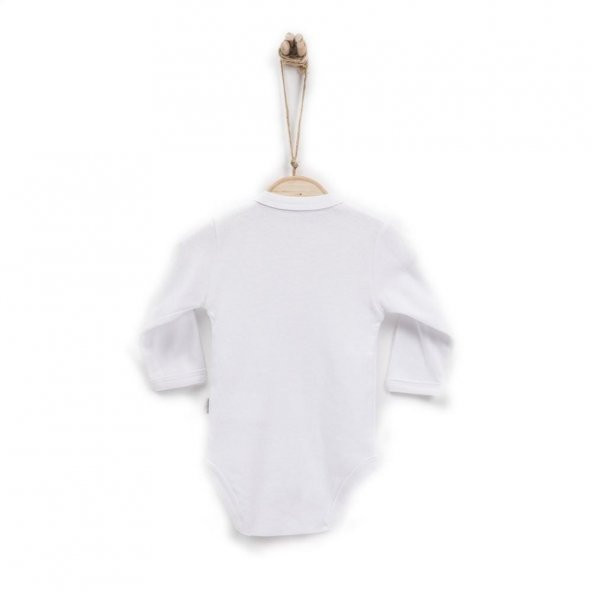 KitiKate Organik Uzun Kol Bebe Body 76582 Beyaz - 2