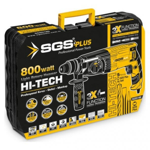 SGS 5180 Kırıcı Delici 800 W - 2