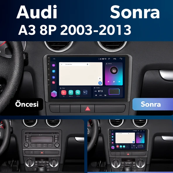 Audi A3 Multimedya (2004-2012) 6 GB RAM 128 GB Hafıza 8 Çekirdek Navigatör X-Premium Series - Resim 9