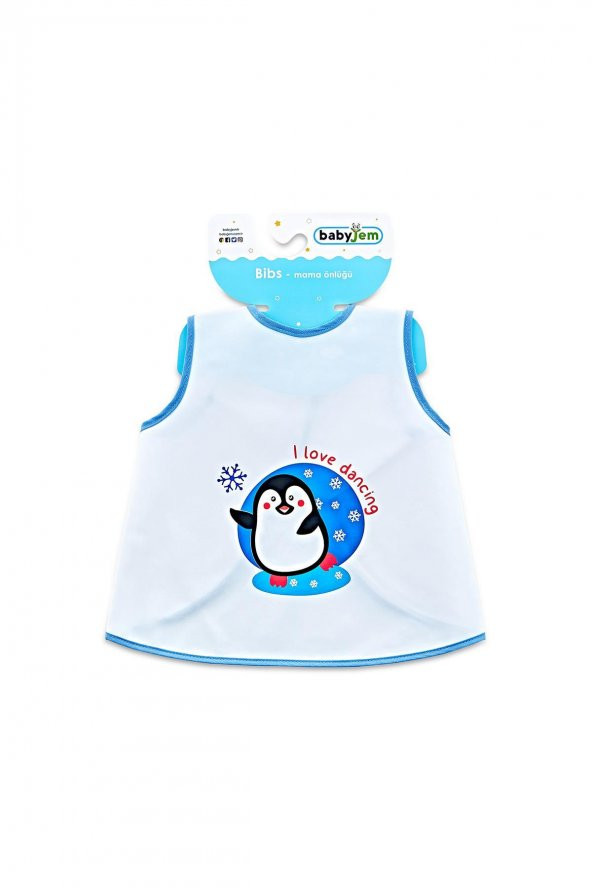 BabyJem Yeni Poli Muşamba Önlük 372 Mavi - 2
