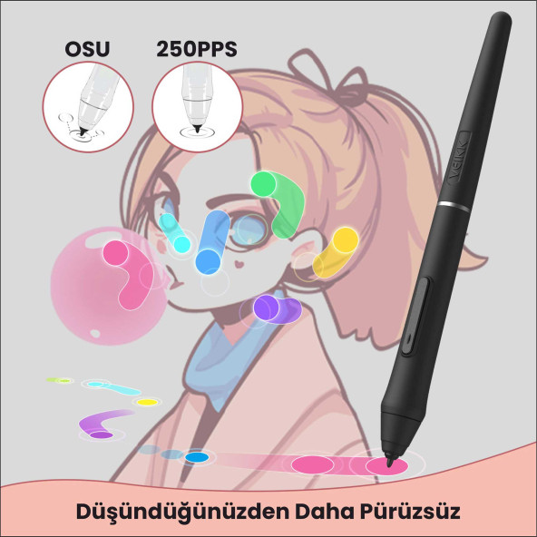 Veikk Vk640 6 X 4" 6 Kısayol Tuşlu Grafik Tablet + Kalem - 4