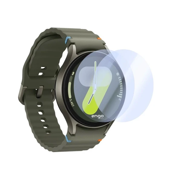 Samsung Galaxy Watch FE 40mm Uyumlu 3 Adet Şeffaf Ekran koruyucu Nano Jelatin - Resim 2