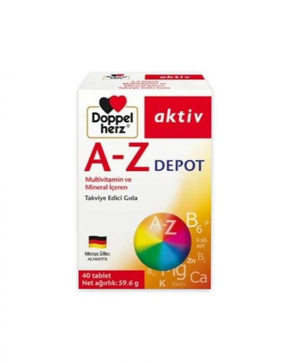 Doppelherz Aktiv A-Z Depot Multivitamin 40 Tablet (SKT:08/2023)