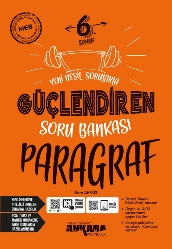 Ankara 6.Sınıf Güçlendiren Paragraf Soru Bankası