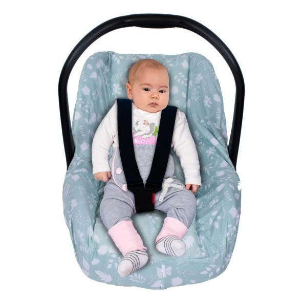 Sevi Bebe Bel Destekli Ana Kucağı Örtüsü ART-61 Yaprak Desen - 2