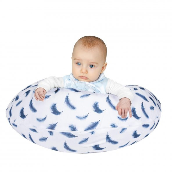Sevi Bebe Yastıklı Anne Bebek Emzirme Minderi ART-579 Tüy Desen - 8