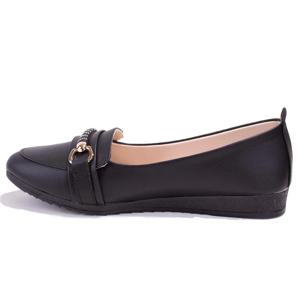 Dagoster DZA07-147230CN Siyah Ortopedik Günlük Babet Kadın Ayakkabı - 3