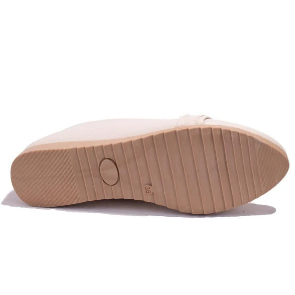 Dagoster DZA07-147230CN Bej Ortopedik Günlük Babet Kadın Ayakkabı - 4