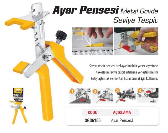 SGS AYAR PENSESİ METAL GÖVDE SGS6185 - 2