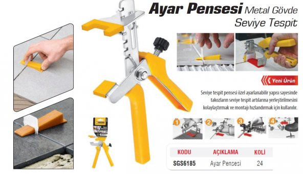 SGS AYAR PENSESİ METAL GÖVDE SGS6185 - 3