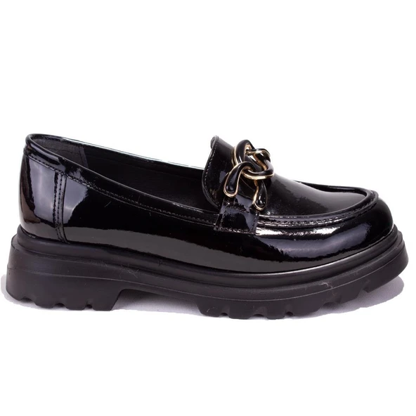 Dagoster DZA07-90811CN Siyah Rugan Günlük  Tokalı Spor Klasik  Kadın Ayakkabı - 2