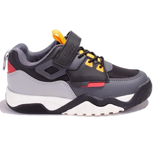 Vicco Orio 346F24K332CN Siyah Ortopedik  Günlük Erkek Çocuk Spor Ayakkabı - Resim 2