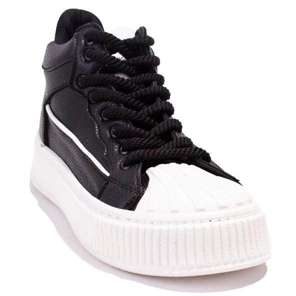 Dagoster DZS07-8897500CN Siyah Beyaz Ortopedik Günlük Kadın Spor Ayakkabı