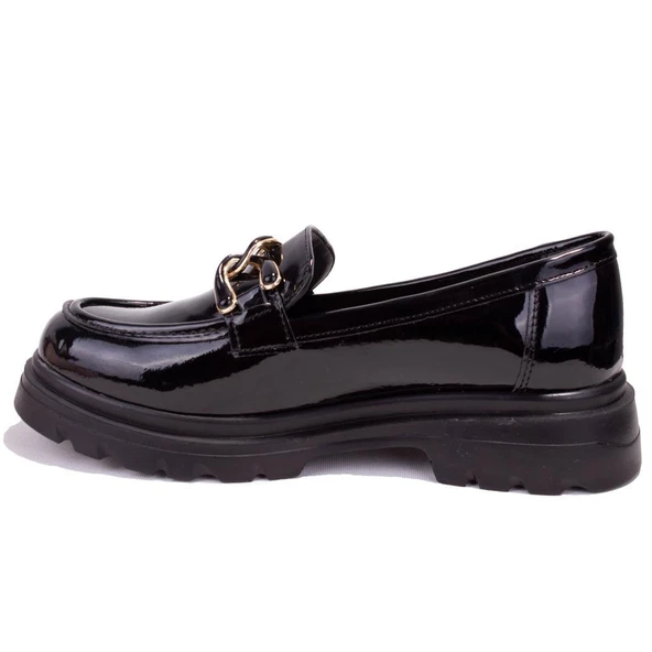 Dagoster DZA07-90811CN Siyah Rugan Günlük  Tokalı Spor Klasik  Kadın Ayakkabı - 3