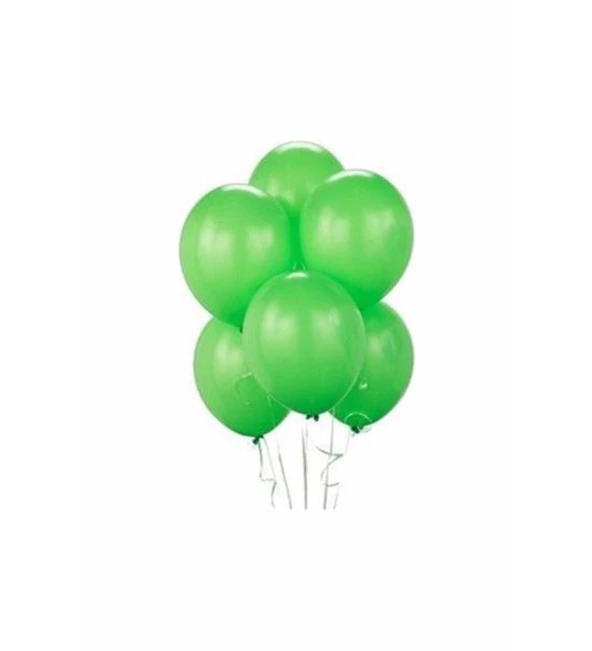 As Metalik Açık Yeşil Balon 100lü (1 paket)