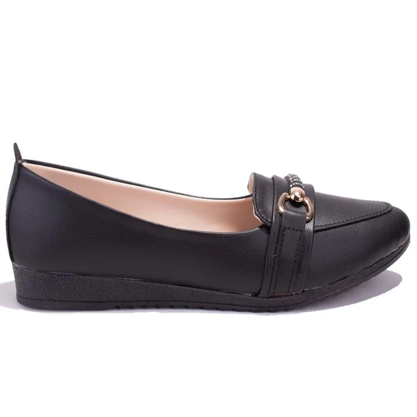 Dagoster DZA07-147230CN Siyah Ortopedik Günlük Babet Kadın Ayakkabı - 2