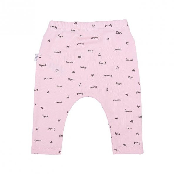 KitiKate Organik Sweat Baby Tek Alt 80780 Pembe - 2