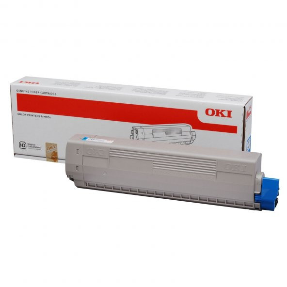 Oki C831-841 10bin Sayfa Cyan Mavi Toner 44844507