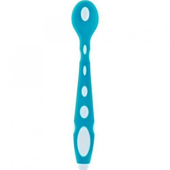 BabyJem Silikon Mama Kaşığı 563 Mavi Yeşil - 2