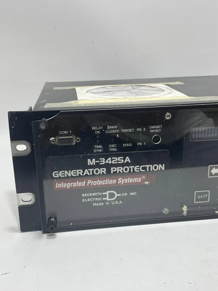 Beckwith Electric M-3425A Entegre Jeneratör Koruma Röle Modülü (Kullanılmış) - Resim 7