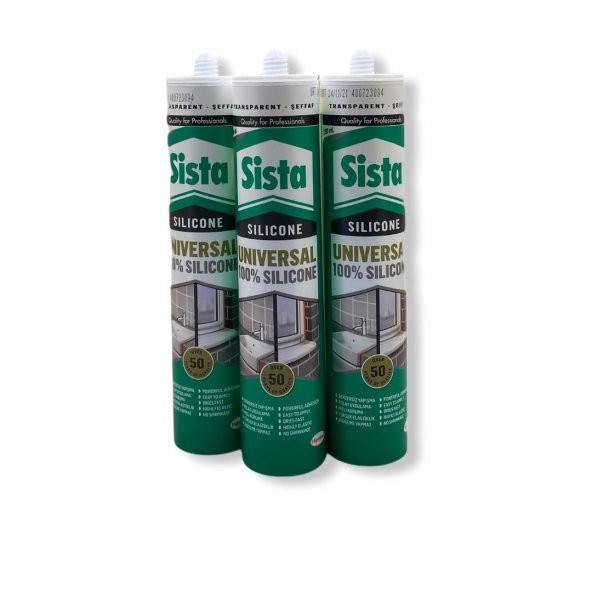 Şeffaf Silikon 280 Ml x 3Lü Set Yeni Tarihli