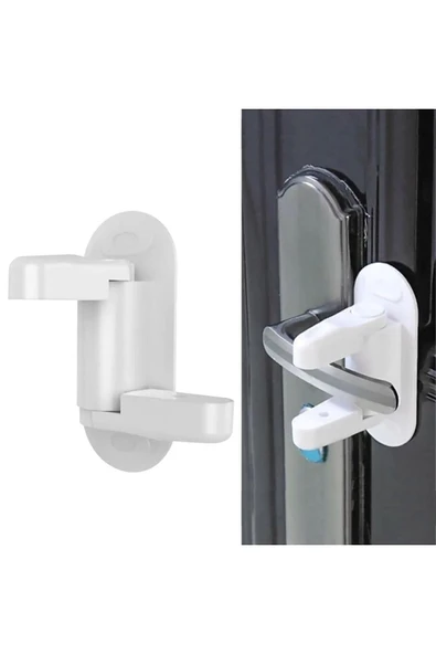 Manuel Çocuk Kapı Kilidi Kendinden Yapışkanlı Bebek Emniyet Kilidi Pratik Çok Fonksiyonlu Kilit - 6