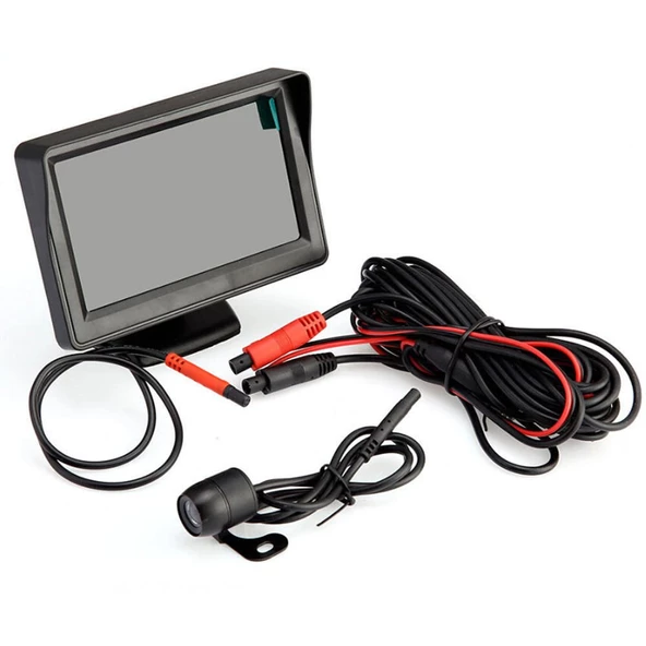 AEMPART Araç geri görüş kamera ve monitör seti seti 4.3inc