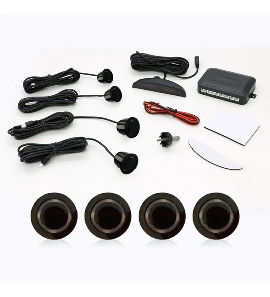 AEMPART Araç geri park sensörü türkçe ses ikazlı siyah göz 18mm aem