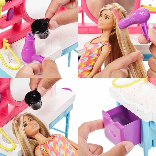 Barbie Muhteşem Kuaför Oyun Seti HKV00 - Resim 5