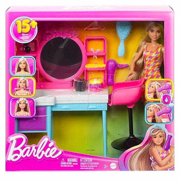 Barbie Muhteşem Kuaför Oyun Seti HKV00 - Resim 7