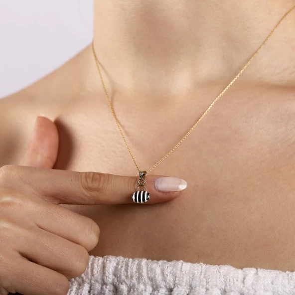 14 Ayar Çanta Altın Kolye Mine Tasarım - 2