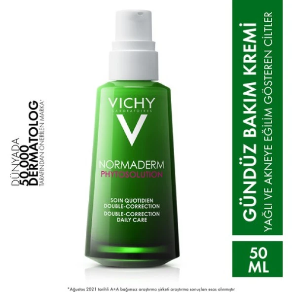 Vichy Normaderm Phytosolution Cilt Kusuru Kaşıtı Bakım Kremi, Yağlı ve Karma Ciltler 50 Ml