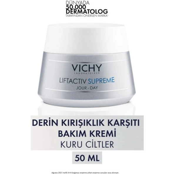 Vichy Liftactiv Supreme Kırışıklık Karşıtı Gündüz Bakım Kremi Kuru Ciltler 50 ml