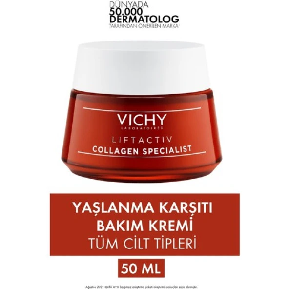 Vichy Liftactiv Collagen Specialist Bakım Kremi Kolajen Üretimini Destekleyici Kırışıklık Karşıtı 50 ml - 1