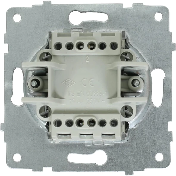 Quantum Siyah ZİL Anahtarı LİGHT (Kapı 0tomatiği) (ovivo) Çerçeve Dahildir - Resim 2
