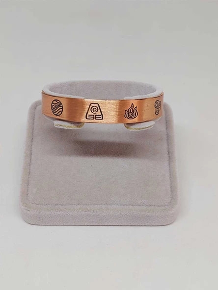 Motifli Bakır Bileklik (52696) - Resim 2