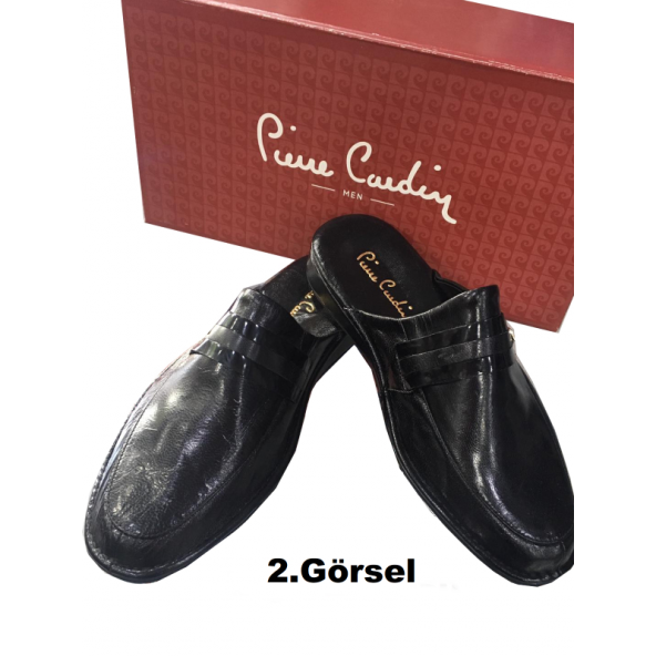 Pierre Cardin Erkek Deri Terlik Damat Terliği Çeyizlik 3 Model - 4